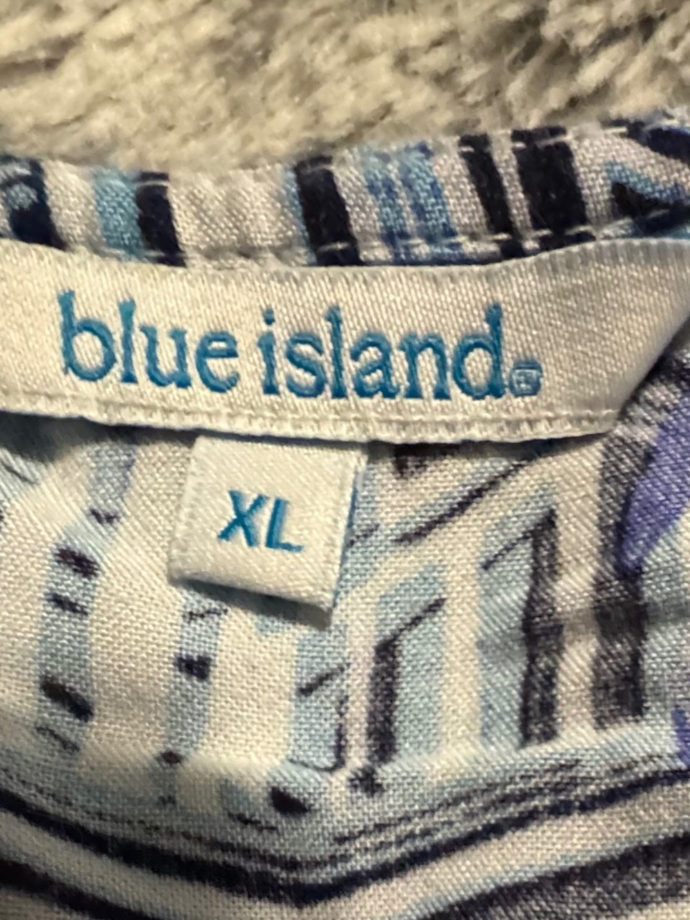 Blue Island Printed Dress, size XL,NWOT - Picture 6 of 10